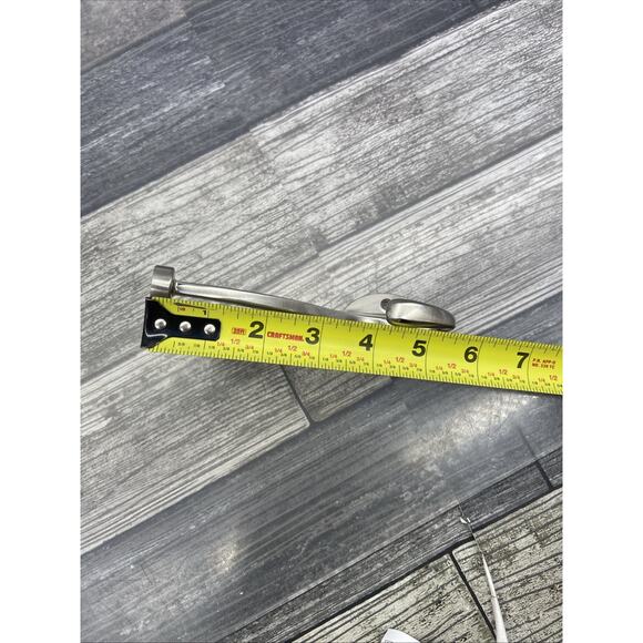 Brainerd 1-Hook 3.14" x 5.61" Satin Nickel Decorative Wall Hook Lot Of 4 - Picture 2 of 8